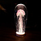 Glass Objekt mit Qualle Rosa (lang)