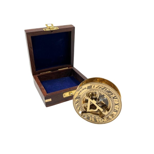 Compass in wooden box