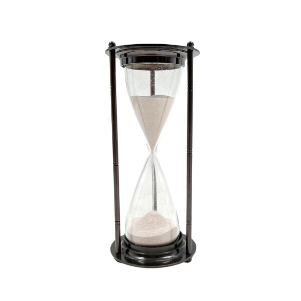 Sanduhr weiß groß