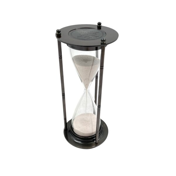 Sanduhr weiß groß