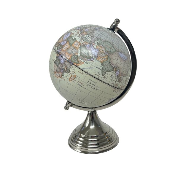 Dekorativer Globus Silber