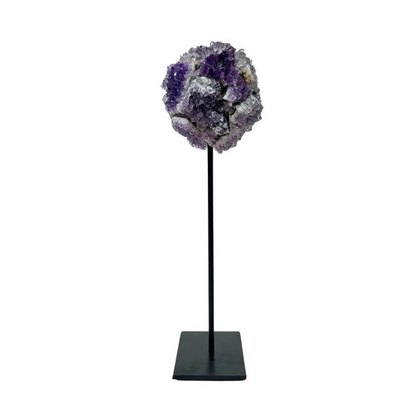 Amethyst sphere on pedestal