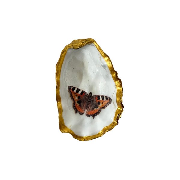 Hand-decorated golden oyster various prints