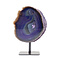 Agate disc on pedestal (Purple)