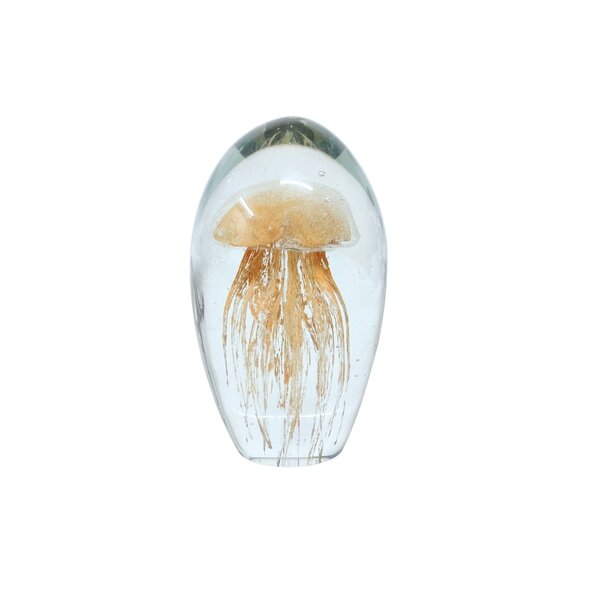 Glass jellyfish orange (long)