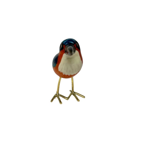 Kobalt ijsvogel beeldje