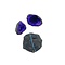 Geode lila mit schwarz
