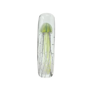 Glass jellyfish light green (cylinder)
