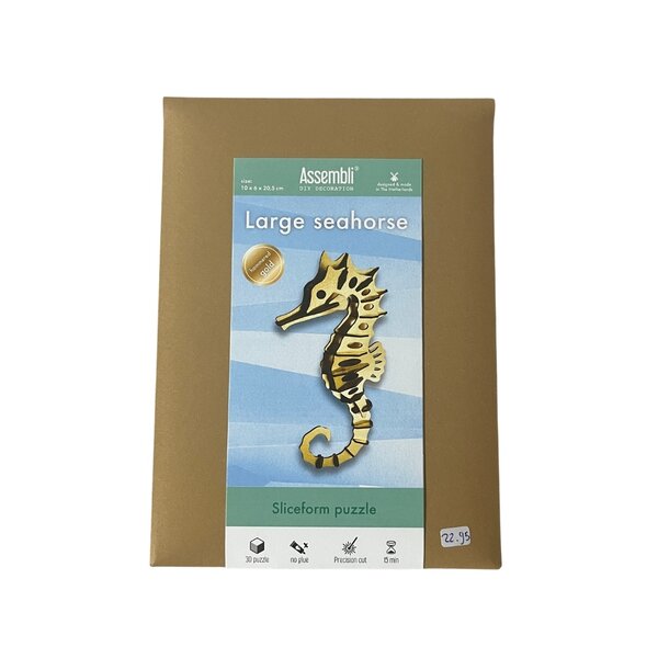 DIY kit - Zeepaardje goud