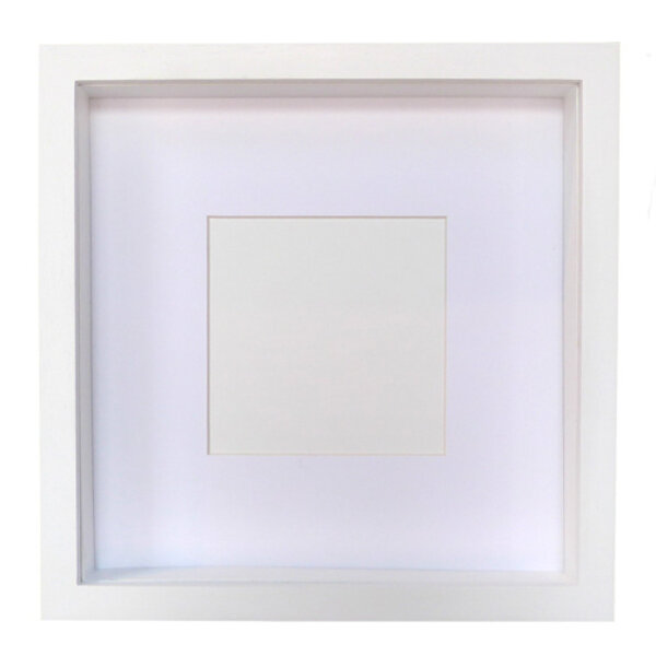 Exclusive white wooden frame 25x25 cm