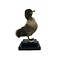 Mounted brown duckling on pedestal