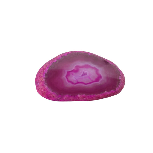 Agate disc (pink)