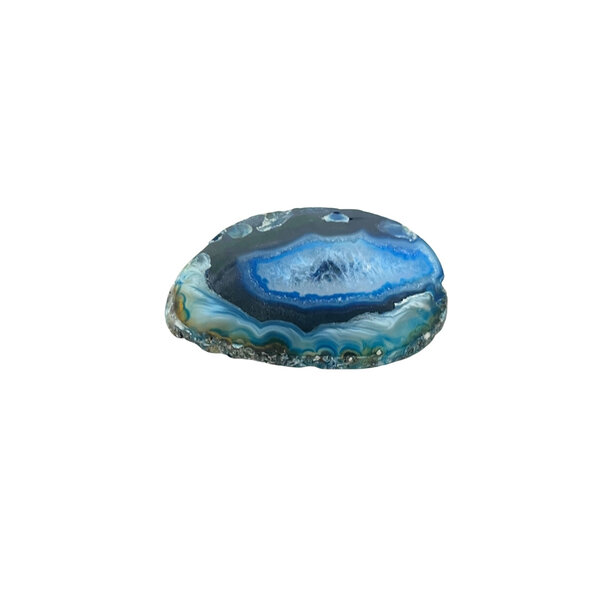 Agate disc (blue)