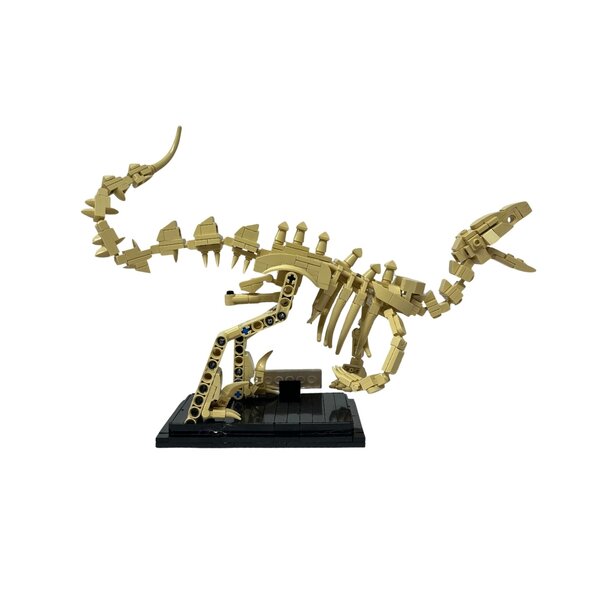 Bausteine set Velociraptor skelett