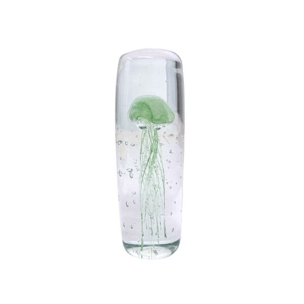 Glass jellyfish light green (cylinder)