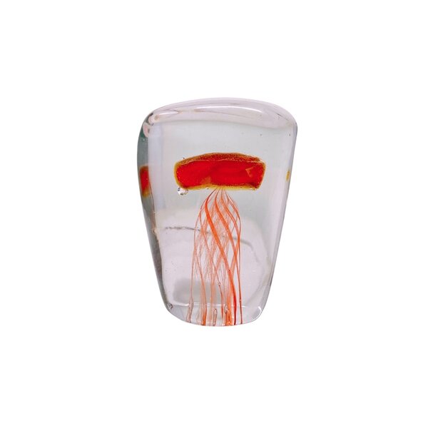 Glas geblazen kwal rood