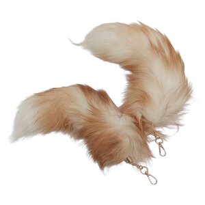 Tail fox with keychain (light brown)