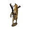 Mounted fox with pheasant and gun