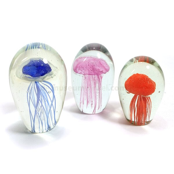 Glass jellyfish red (small)
