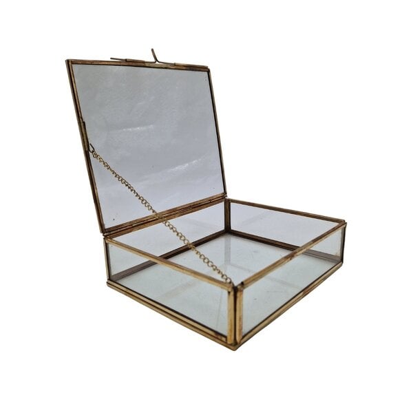 Glasgehäuse mit Messing (L)