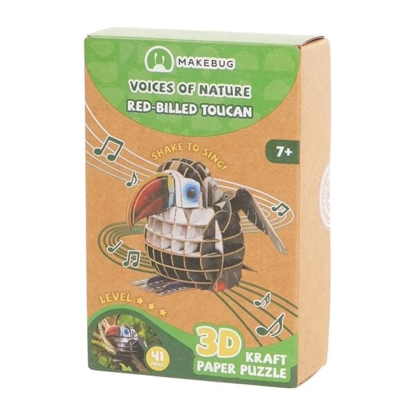 3D-Papierpuzzle mit Sound - Tukan