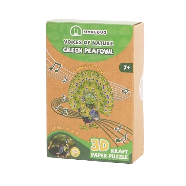 3D-Papierpuzzle mit Sound - Pfau