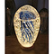 Glass jellyfish blue (medium)