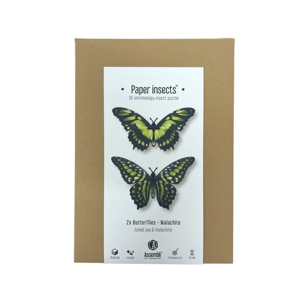DIY kit - malachite butterflies