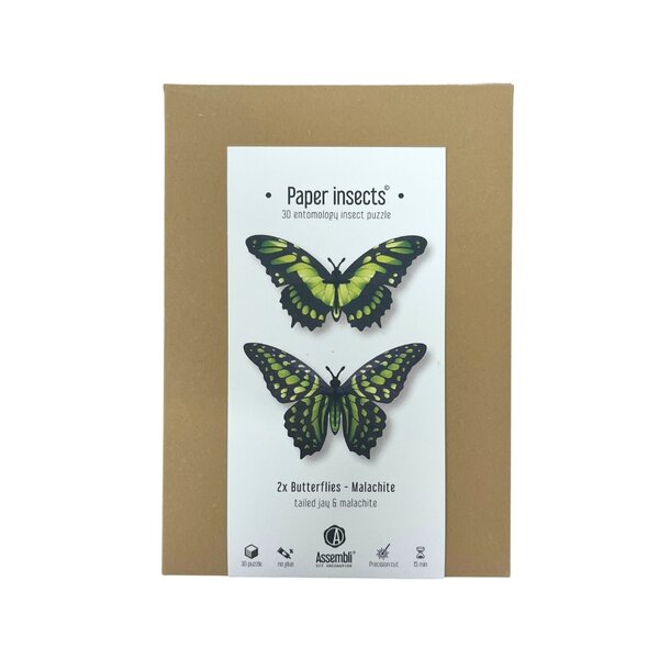 DIY kit - malachite vlinders