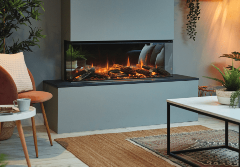 British Fires New Forest 1200 | 120 cm | Elektrische inbouwhaard