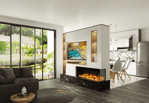 Charlton & Jenrick I-1250e Deep  | 127 cm | elektrische inbouwhaard