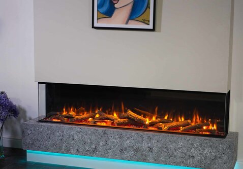 Charlton & Jenrick I-1800e Deep  | 182 cm | elektrische inbouwhaard