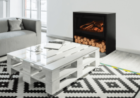 Element 4 Club Kudos E| 86,3 cm x 83,19 cm | Elektrische vrijstaande kachel