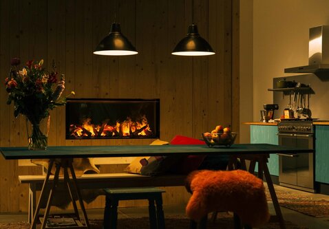 Faber E-Box 1000/450 | 114 cm | Elektrische inbouwhaard front