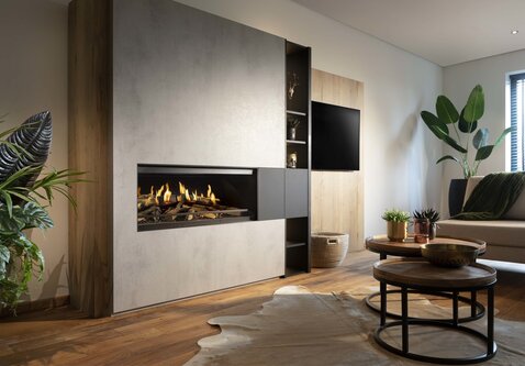 Kal-Fire E-one 100F | 105,9 cm | Elektrische inbouwhaard