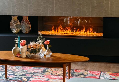 Faber E-matrix 1300/400 II Hoek| 141 cm | Elektrische inbouwhaard