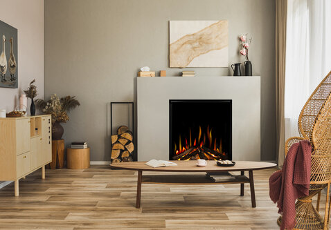 British Fires New Forest 650 Square | 65,2 cm breed | Elektrische inbouwhaard