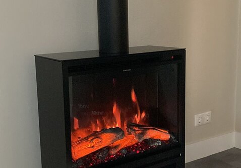 Wanders Aurora 610 | 62,5 cm x 80 cm | Elektrische vrijstaande kachel