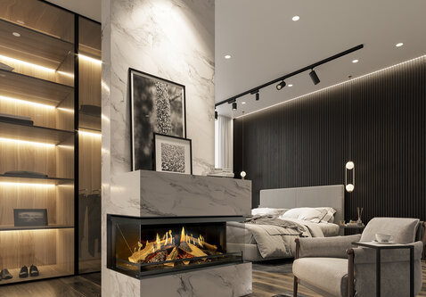 Kal-Fire E-one 130S | 140 cm | Elektrische inbouwhaard