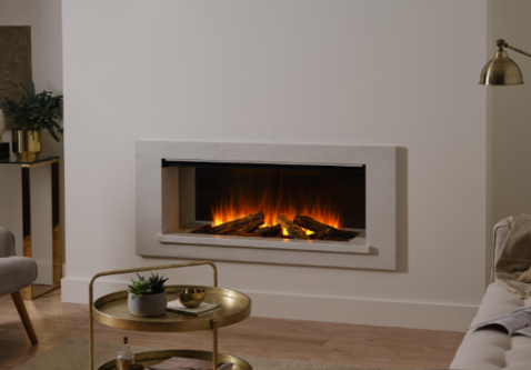 British Fires Holbury 1200 | 184 cm | Inbouwhaard