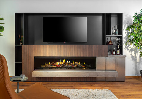 Kalfire E-one 190F | 191,1 cm | Elektrische inbouwhaard