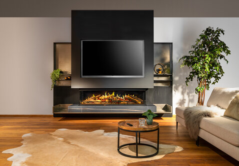 Kalfire E-one 160S | 170 cm | Elektrische inbouwhaard