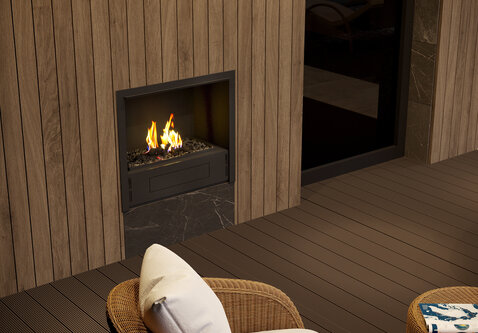 Neverdark Chalet-I BOX Enkelzijdig bio-ethanol sfeerhaard