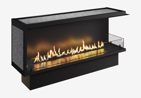 Neverdark Thermobox Firetec Rechterhoek bio-ethanol sfeerhaard