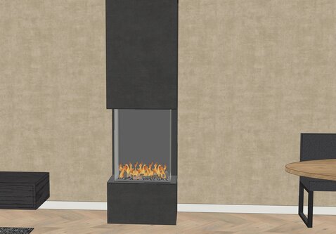 Elu W three sided 60/80 waterdamphaard