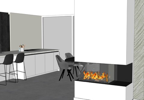 Elu W RD Panorama 75/45 Left/Right waterdamphaard