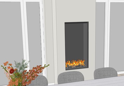 Elu B front 60/120 bio-ethanol haard inbouw