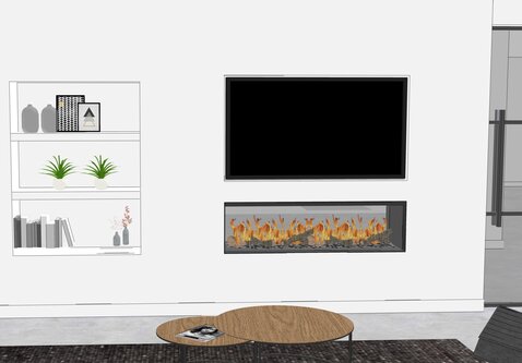 Elu B tunnel 145/40 bio-ethanol haard inbouw