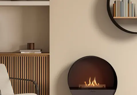 Planika Bubble Wall&Floor Automatische Bio-ethanol Wandhaard of vrijstaande haard