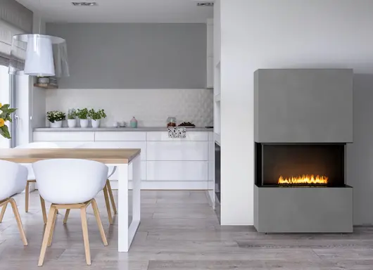 Stone Kreta Vrijstaande Bio-ethanol Haard met DEKTON bekleding